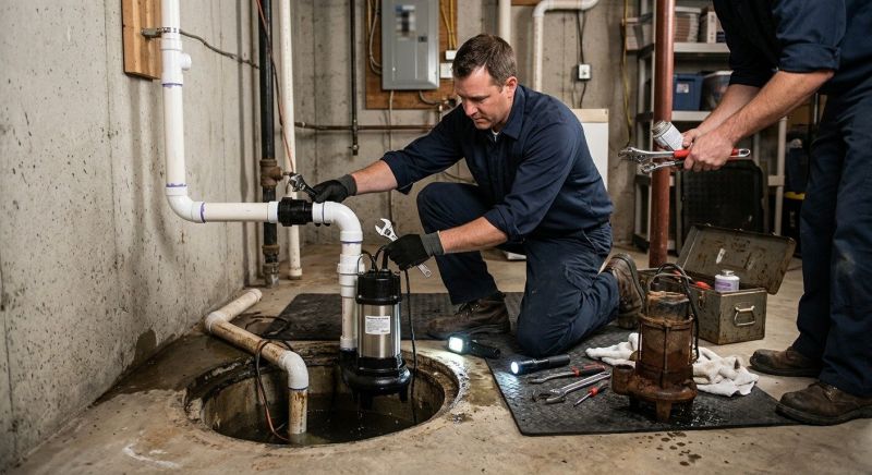 Basement Sump Pump Service in Des Moines, IA
